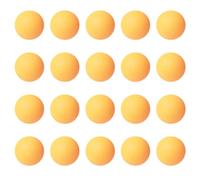 DAZZLUXE 20 palline da ping pong gialle, giochi da ping pong, palline da tavolo in plastica, decorazioni per feste, adatte per giochi di famiglia, attività scolastiche, allenamento principianti