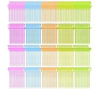 DAZZLUXE 200 spiedini di frutta in plastica, forchette da frutta colorate, stuzzicadenti, forchette da frutta riutilizzabili, diversi tipi di spiedini da frutta, spiedini da cocktail (colore )