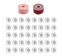 DAZZLUXE 40 bobine trasparenti, bobine per macchina da cucire, bobine di chiusura in plastica, bobine universali multifunzionali, adatte per macchine da cucire