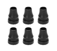 DAZZLUXE 6 coperture per stampelle, manicotti, accessori per bastoni, manicotti in gomma, cuscinetti per stampelle, piedini antiscivolo, accessori per stampelle, coperture rotonde (19 mm)