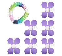 DAZZLUXE 6 ghirlande a quadrifoglio, striscioni colorate decorative, ghirlande colorate, ghirlande da appendere, accessori per decorazioni per feste, compleanni, feste, matrimoni (3,2 m)