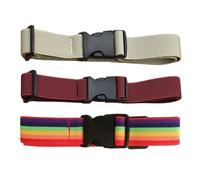 DAZZLUXE Cintura per Bambini, 3 Pezzi, Regolabile ed Elastica con Fibbia, per Allenamento Militare, Estate, Campeggio, Uso Quotidiano e Feste