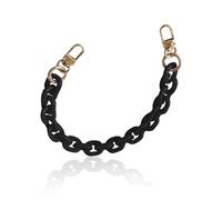 DAZZLUXE Collana Universale per Cellulare in Resina, Catena da Polso, Accessorio Decorativo, Gadget per Custodie del Telefono (Nero), Metallo