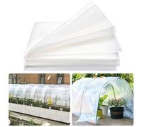 DAZZTIME 2 x 6M Telo Serra Trasparente,Telo Protettivo per Serra,Telo Antigelo per Piante,Pellicola Spessore 100 Micron,Contro Raggi UV per progetti Industriali, Residenziali Agricoli