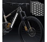DAZZTIME Adesivi Riflettenti,2 Pezzi Adesivo Catarifrangenti Neri,Kit di Catarifrangente Bici,Triangoli Adesivi Reflector,Copri Raggi Catarifrangenti,per Casco Bicicletta Auto Elettrico Scooter