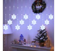 DAZZTIME Christmas Light Curtain,3m 204LED Christmas Decorations,LED Curtain Lights Window Lights,for Indoor Party Garden,Windows,Parties and Bedrooms