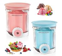 DAZZTIME Contenitori per Gelato,2 Pezzi Contenitore Creami per macchina da gelato Ninja Creami,Accessori Gelatiera Serie,per serie CREAMi NC701EU,con Coperchio,Senza BPA