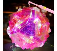 DAZZTIME Lanterna LED per bambini,lanterna faidate multicolore,lanterna con bastone Lanterne per bambini,Lanterna di San Martino,Lanterna Multicolore,per Feste,Decorazioni Festa,Halloween,Natale