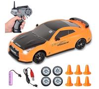 DAZZTIME Macchina Telecomandata,RC Drift Car 1:24,Auto Telecomandata Bambino,30 km/h,4 WD,con Luci,batterie,Macchina Radiocomandata,Regalo per Ragazzi Bambini da 6 8 9 10 Anni