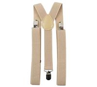 DB Dickie Bow Bretelle vintage da uomo regolabili resistenti chiusure, crema, Taglia unica