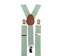 DB Dickie Bow Bretelle vintage per bambini, Verde salvia/eucalipto, Belt Width: 2.5cm, length: 65cm