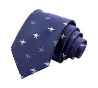 DB Dickie Bow Cravatta da uomo classica in tessuto blu navy con stampa, Surf Board, Length: 144cm. Width: 8cm