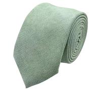 DB Dickie Bow Cravatta da uomo in misto cotone di lusso, Verde salvia, Length: 145cm. Width: 7cm