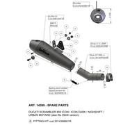 DB-Killer Kit ricambi per LeoVince Scarico Silenziatore EVO 2 S32C