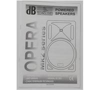 dB Opera MK2 Series Manuale di Istruzione in Italiano, Inglese, Tedesco, Frances