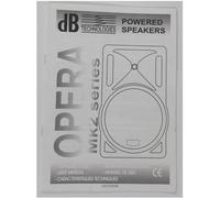 dB Opera MK2 Series Manuale di Istruzione in Italiano, Inglese, Tedesco, Frances