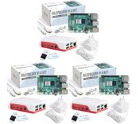 db-tronic Raspberry Pi 4 1 GB Starter Kit | Edizione da 64 GB | Alimentatore da 15 W | Alloggiamento | Cavo Micro HDMI 4K | Dissipatori | ideale per Home Assistant e la smart home (Confezione da 3)