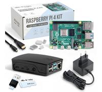 db tronic Raspberry Pi 4 4 GB Starter Kit Edizione nera da 64 GB Alimentatore da