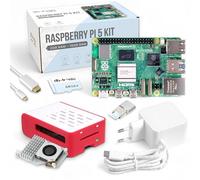db-tronic Raspberry Pi 5 4 GB Cooler Kit | Edizione da 64 GB | Alimentatore da 27 W | Alloggiamento | Raffreddamento attivo | Micro HDMI 1 m | ideale per Home Assistant e la smart home