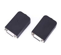 DB15 Female Serial Connector to Terminal Breakout Board | 2Pcs Nut Type Adapter with Black Case | 3.81mm Spacing for Secure Wiring/Electronics Projects/DIY Repair