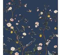 DB31802M - Carta Da Parati Murale Floreale Blu Daisy Bennett Galerie