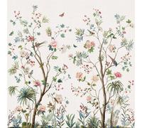 DB32405M - Carta Da Parati Mural In Fiori Grigio Argento Daisy Bennett Galerie
