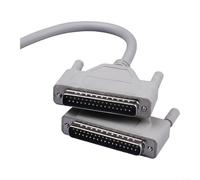 DB37 Cavo di prolunga da maschio a maschio per macchine CNC PLC e per computer legati, cavo dati a 2 file a 37 pin con anima in rame rivestito in stagno, grigio 1,5 m (5 metri)