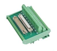 DB37 DIN Rail Mount Morsettiera adattatore con terminali a doppio strato per 16 26 AWG filo, 1 0A Corrente nominale, Gestione tensione 100V per controllo e connessione del segnale