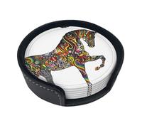 db89ce2f5b8f11d57e136c41ce2b961 Set di sottobicchieri stampati, con supporti, 6 pezzi. Adatto per tavoli da pranzo, arredamento cucina e tavolini.