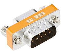 DB9 Adattatore Modem Null Maschio a Femmina Slimline trasferimento Dati Adattatore Porta seriale 10 Pack