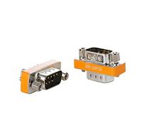 DB9 adattatore modem null maschio a maschio adattatore porta seriale trasferimento dati slimline 2 Pack