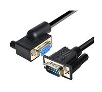 DB9 Cavo parallelo maschio a femmina femmina sinistra sinistra ad angolo di estensione del computer cavo cavo di supporto 5 piedi Compatibile con modem scanner POS ecc (Size : 1.5M, Color : Right an