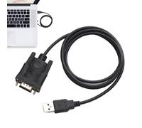 DB9 USB Adapter Cable - 39.37 Inches Serial Connection Lead | Prolific PL2303 Converter - Nickel Plated 9 Pin RS232 TB USB Interface For COM Port Device Programming Connecting Series Devices