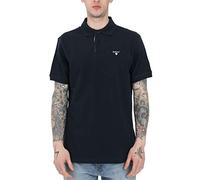 DBA Barbour MML0012-NY31 Tartan Pique Polo SS Blu Navy 100% Cotton Regular Fit (L, Blu Navy)