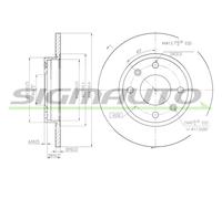 DBA059S Disco freno Sigmauto