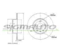 DBA067S Disco freno Sigmauto