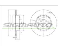 DBA070S Disco freno Sigmauto
