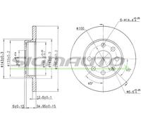 DBA116S Disco freno Sigmauto