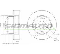 DBA132S Disco freno Sigmauto
