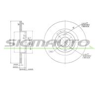 DBA141S Disco freno Sigmauto