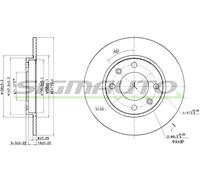 DBA244S Disco freno Sigmauto
