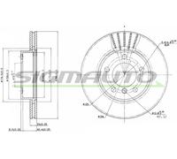 DBA258V Disco freno Sigmauto