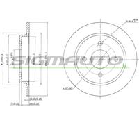 DBA281S Disco freno Sigmauto