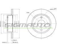 DBA442S Disco freno Sigmauto