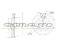 DBA521V Disco freno Sigmauto