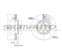 DBA762V Disco freno Sigmauto