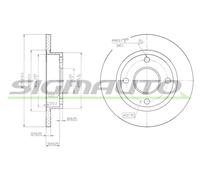 DBA845S Disco freno Sigmauto