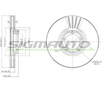 DBA848V Disco freno Sigmauto