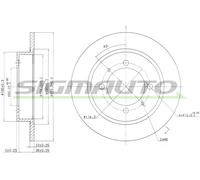 DBA886S Disco freno Sigmauto