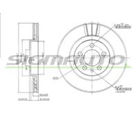 DBA928V Disco freno Sigmauto